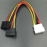 IDE/Molex/IP4/4-pin to 2x SATA Power 15-pin Converter Adapter Cable