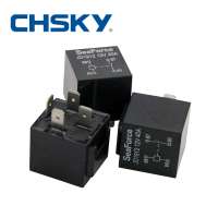 waterproof relay 12v 4pin 40A long life time black red copper terminal auto relay high quality normally open car relay