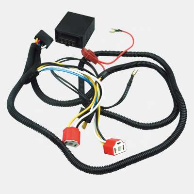 H4 car headlight wiring harness