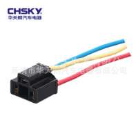 CHSKY H4 bulb holder plastic straight with wire